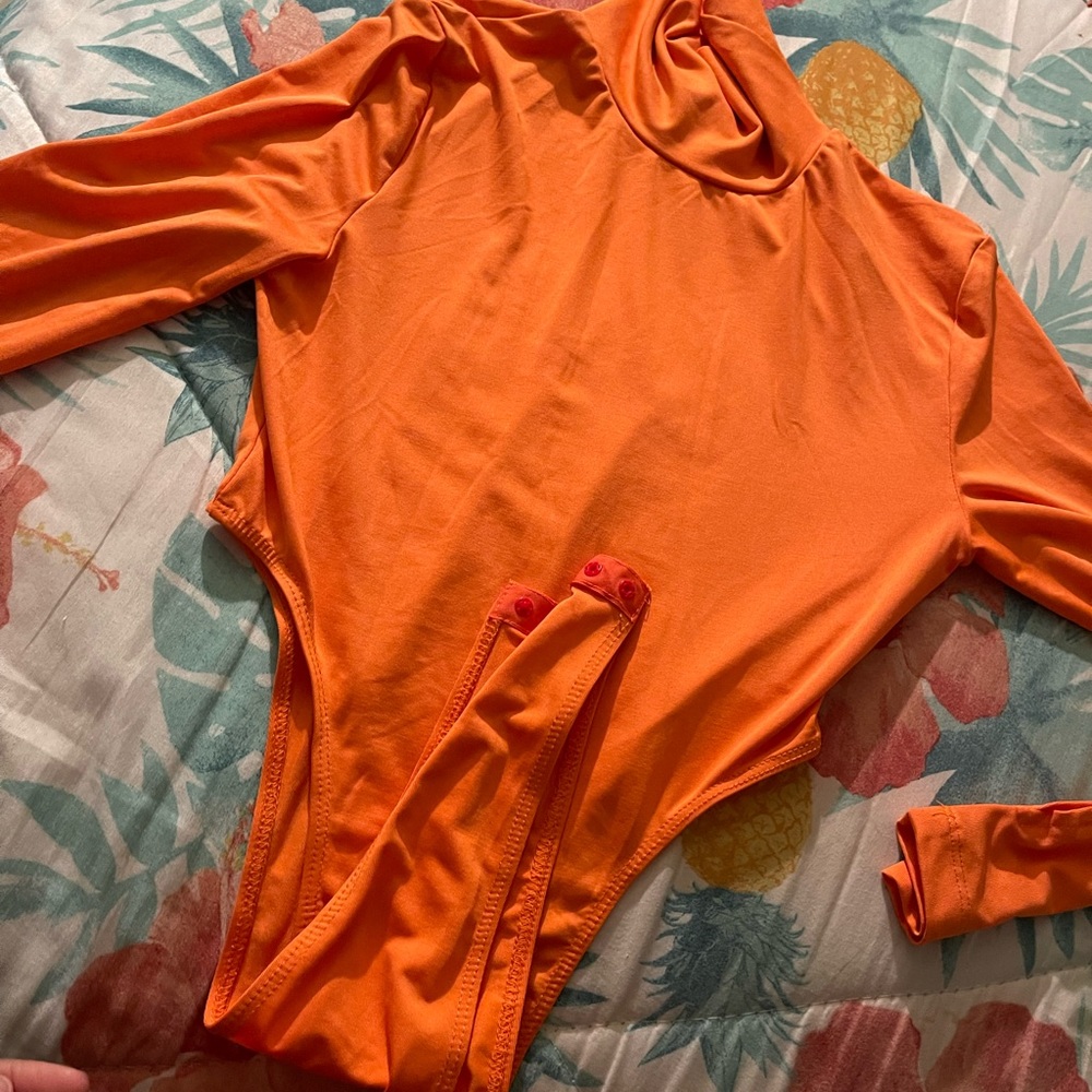 Orange bodysuit
